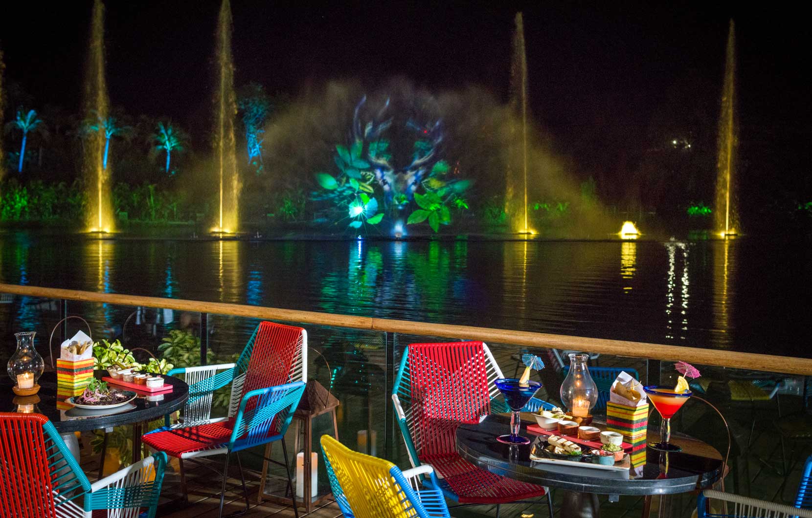 Take in the spectacular show of water, music, and light designed to mesmerize all guests at Vidanta Nuevo Vallarta.