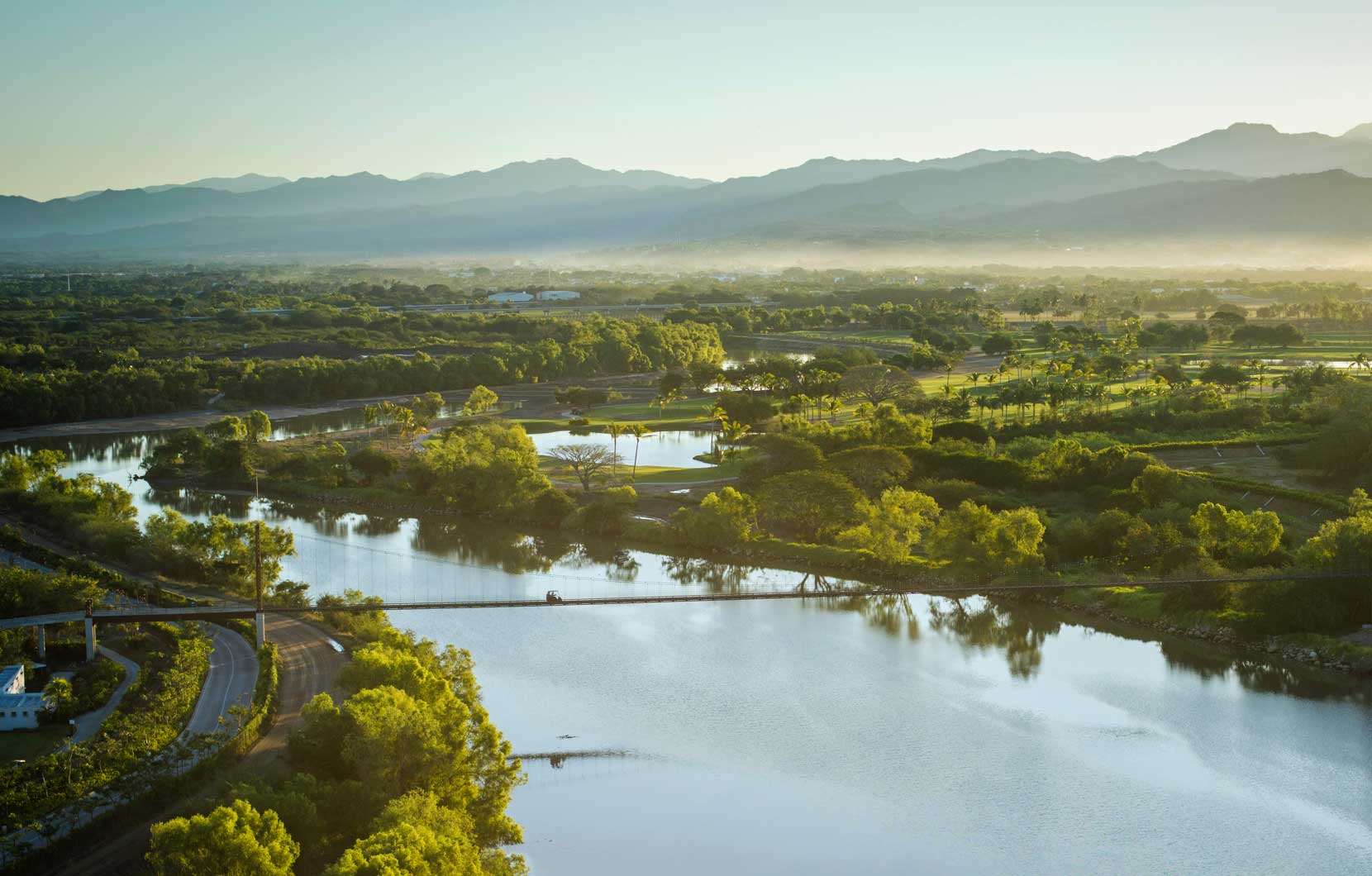 The Ameca Bridge at Nuevo Vallarta is the longest golf cart suspension bridge in the world.