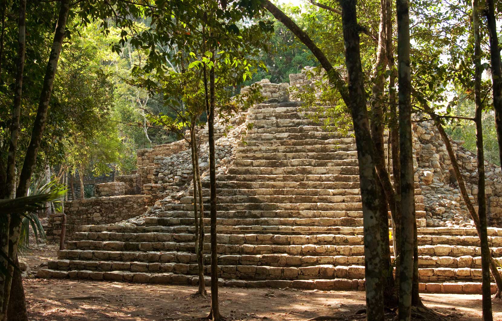 What purpose do Riviera Maya's many hidden pyramids serve?