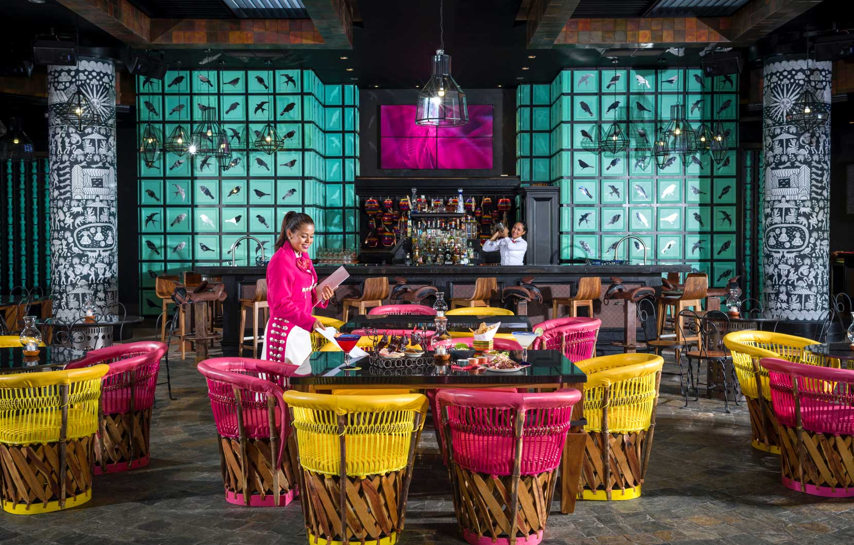 La Cantina offers a vibrant setting and amazing Mexican fare.