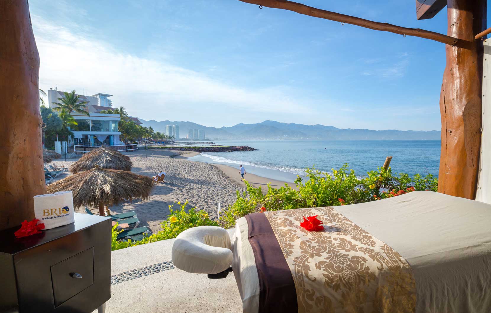 Experience utter peace in one of Puerto Vallarta's massage cabins.